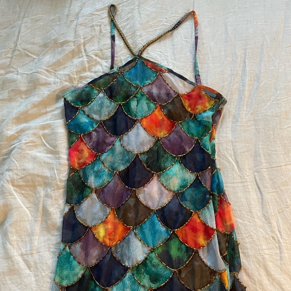 Kilentar Mami Dress - UK8/US 4 Rainbow Fish Mermaid Dress - Picture 5 of 9
